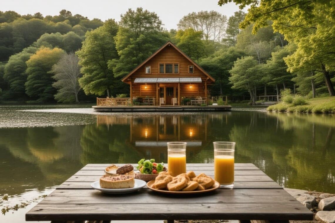cozy cabin by lake 1738963492404